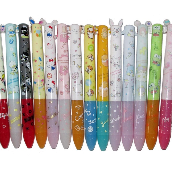Japan Kawaii Cartoon Characters 2 Color Ballpoint Pen (Mimi Pen)