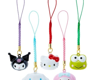 Japan Kawaii Cartoo Characer Bell Mascot Charm (Face)