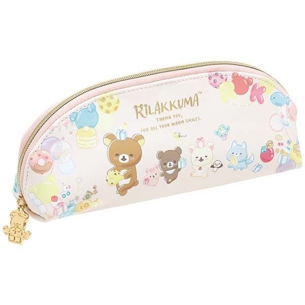 Buy San-X Rilakkuma Face Plush Zipped Pencil Case at ARTBOX (42 BRL) ❤  liked on Polyvore featuring home, home decor, office a…