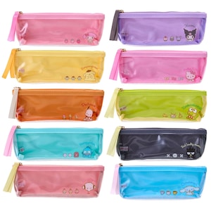Estuche transparente y delgado con diseño de dibujos animados kawaii de Japón