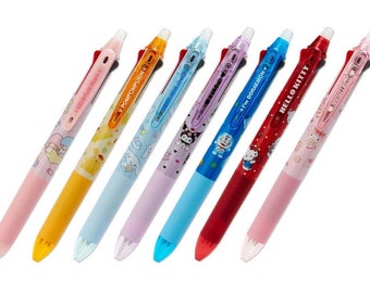 Japan Kawaii Cartoon Character Frixion Erasable 3 Color Ball Pen (0.38mm)