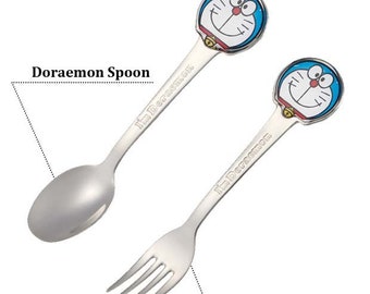 Japan Kawaii Cartoon Character Stainless Steel Small Spoon & Fork
