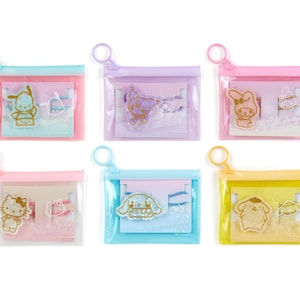 Gumka do włosów w kształcie postaci z kreskówki Kawaii w Japonii i przezroczyste etui