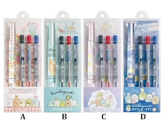 Japan San-X Sumikko Gurashi / Rilakkuma Style Fit 3 Color Ballpoint Pen