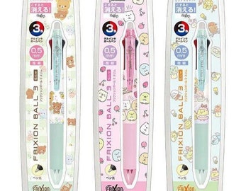 Japan San-X x Pilot Sumikko Gurashi / Rilakkuma Frixion Erasable 3 Color Ballpoint Pen