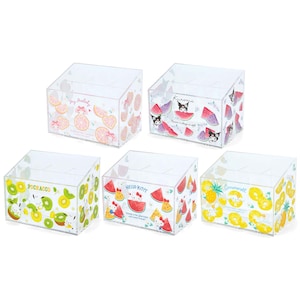 Portalápices con personajes de dibujos animados kawaii de Japón, soporte de papelería (fruta)