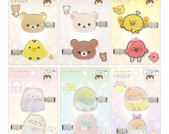 Japan San-X Sumikko Gurashi / Rilakkuma / Chickip Dancer Hair Accessories Hair Clips