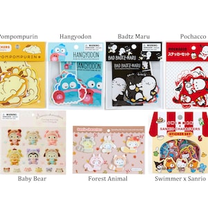 Japan Kawaii Cartoon Character Sticker Pack