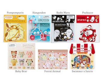 Japan Kawaii Cartoon Character Sticker Pack