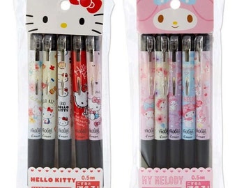 Japan Kawaii Cartoon Character Frixion Erasable Ballpoint Pen Set