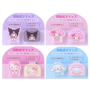 Clips de papel con personajes de dibujos animados kawaii de Japón