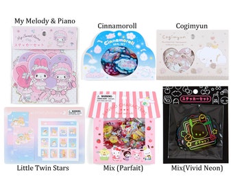 Japan Kawaii Cartoon Character Sticker Seal Pack