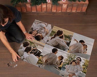 Fotocollage-puzzel*2000 stuks, vriend, verloving, jubileum, valentijnscadeau, gepersonaliseerde fotopuzzel Beste cadeaus voor hem.