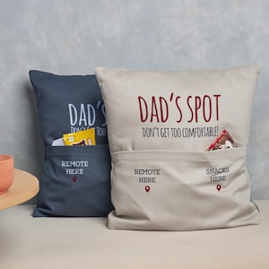 Benutzerdefiniertes Dekokissen für Papa, glückliches Vatertagsgeschenk für ihn, personalisiertes Kissen mit Einsatz, bestes Geschenk für Papa, Ehemann, Opa