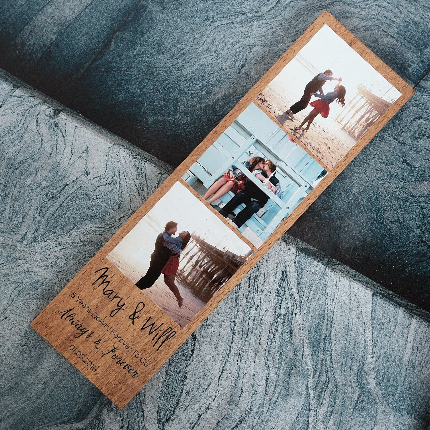 Blocco fotografico personalizzato per fidanzamento, cornici in acrilico trasparente personalizzate, cornice per anniversario, placca acrilica di fidanzamento, cubo in vetro, regalo di fidanzamento