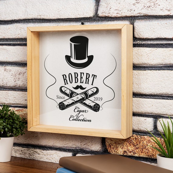 Custom Cigar Band Display, Cigar Band box Shadowbox, Gift for Cigar ...