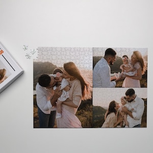 Custom Jigsaw Puzzle 500 1000 Pieces, Personalized Picture Puzzle for Couple, Adults, Family Keepsake, Anniversary, Valentine, Mom Dad Gifts 3 photos