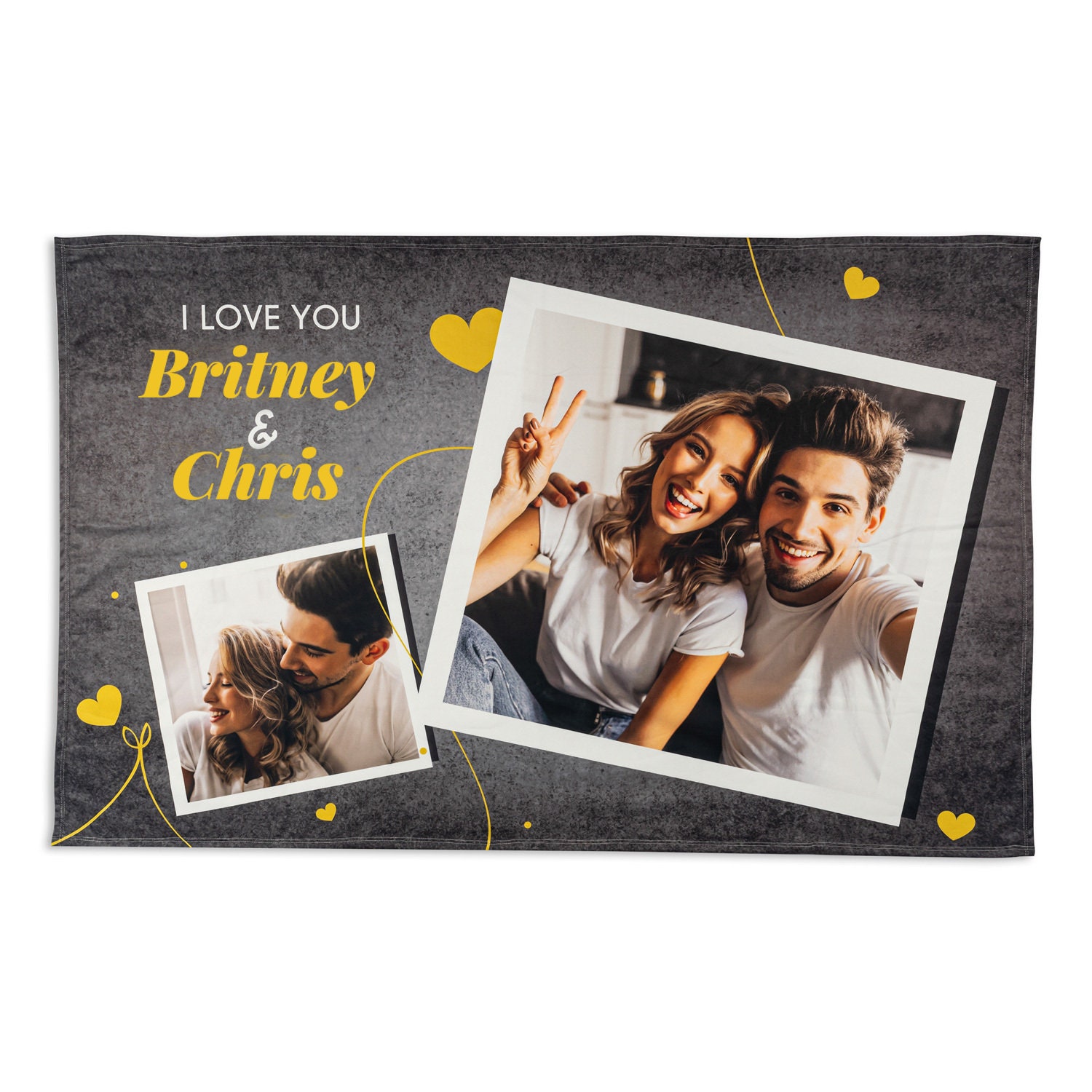 Personalized Photo Blanket | Valentine's Day Gift for Him |  Blanket With a Photo