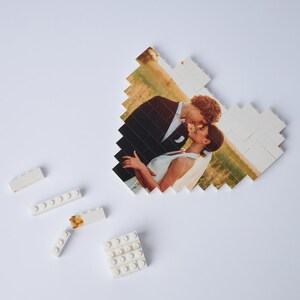 Heart Shape Block Picture Puzzle, Jigsaw Puzzle, Photo Puzzle, Photo Gift, Puzzle for Adults, Personalized Block Photo Puzzle, Custom Puzzle image 9