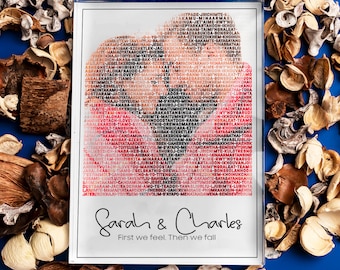 Personalized Acrylic Photo Frame Block, Custom Acrylic Block Photo, Plaque With Photo, Couples Gift, I Love You in 100 Languages, Lover Gift
