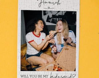 Will You Be My Bridesmaid Proposal, Personalized Photo Puzzle, Maid of Honor Proposal, Matron of Honor, Wedding Keepsake, Bridal Party Gifts