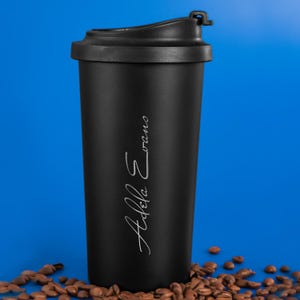 Eco Friendly Custom Thermos, Stainless Steel Durable Flask, Insulated Coffee Tea Tumbler, Personalized Mug Best Anniversary Gift for Her Him