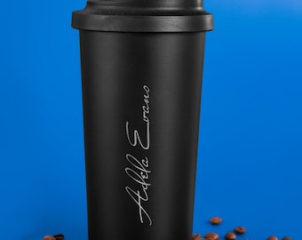 Eco Friendly Custom Tumbler, Stainless Steel Durable Flask, Insulated Coffee Tea Tumbler, Personalized Mug Best Anniversary Gift for Her Him