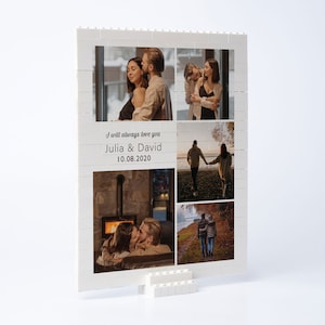 Rompecabezas fotográfico personalizado de 144 piezas para adultos, rompecabezas, rompecabezas personalizado para el Día de la Madre, rompecabezas fotográfico de ladrillos de construcción, regalo del día de San Valentín. imagen 3