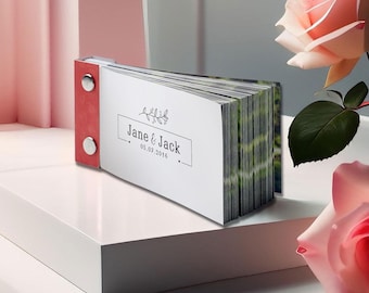 Couple Names Video Flipbook, 84 Printed Frames, Anniversary or Valentine's Day