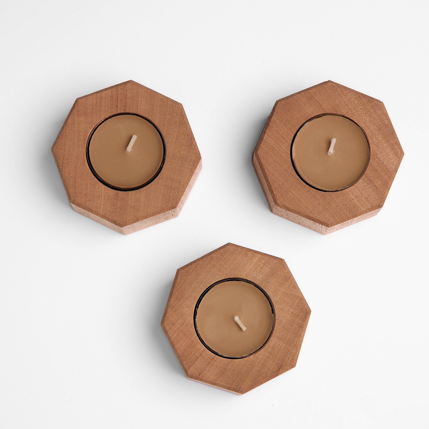 Portacandele In Legno Quadrato Con Incisione Laser, Regalo Per La Mamma Con Frase: 'Mamme Sono Come Candele', Decorazione Casa Ecologica