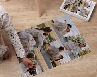 Photo Collage Jigsaw Puzzle*1000Pieces, Personalized Picture Puzzle Best Gifts for Him, Boyfriend, Engagement, Anniversary, Valentines Gifts