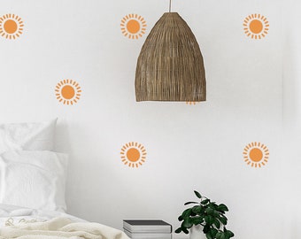 Boho Sun Vinyl Wandaufkleber: Kinderzimmer & Spielzimmer Dekor
