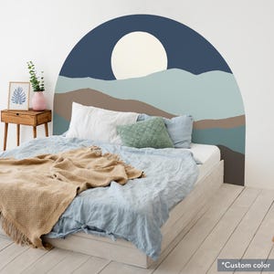 Boho Wall Decal, Bed Arch Sticker, Headboard Wall Decal, Arch Wall Decal, Bedroom Decor, Peel and Stick Wall Sticker, Nursery Wall Decor