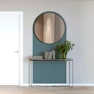 Bogen Wandtatko, Bogen Kopfteil Wandtatz, Modernes geometrisches Dekor, Schlafzimmer Dekor, Abstrakter Wandtatko, Boho Interior Wandkunst, Farbblock