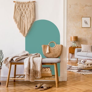 Arch Wall Decal, Bed Arch Sticker,Arch Headboard Wall Decal,Boho Arch Wall Sticker,Color Block Wall Sticker,Arch Wall Sticker, Bedroom Decor