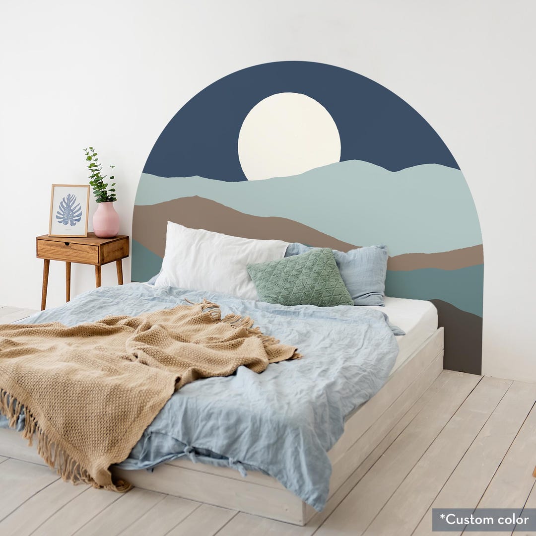 Boho Arch Wall Decal: Peel & Stick Headboard Sticker - Etsy