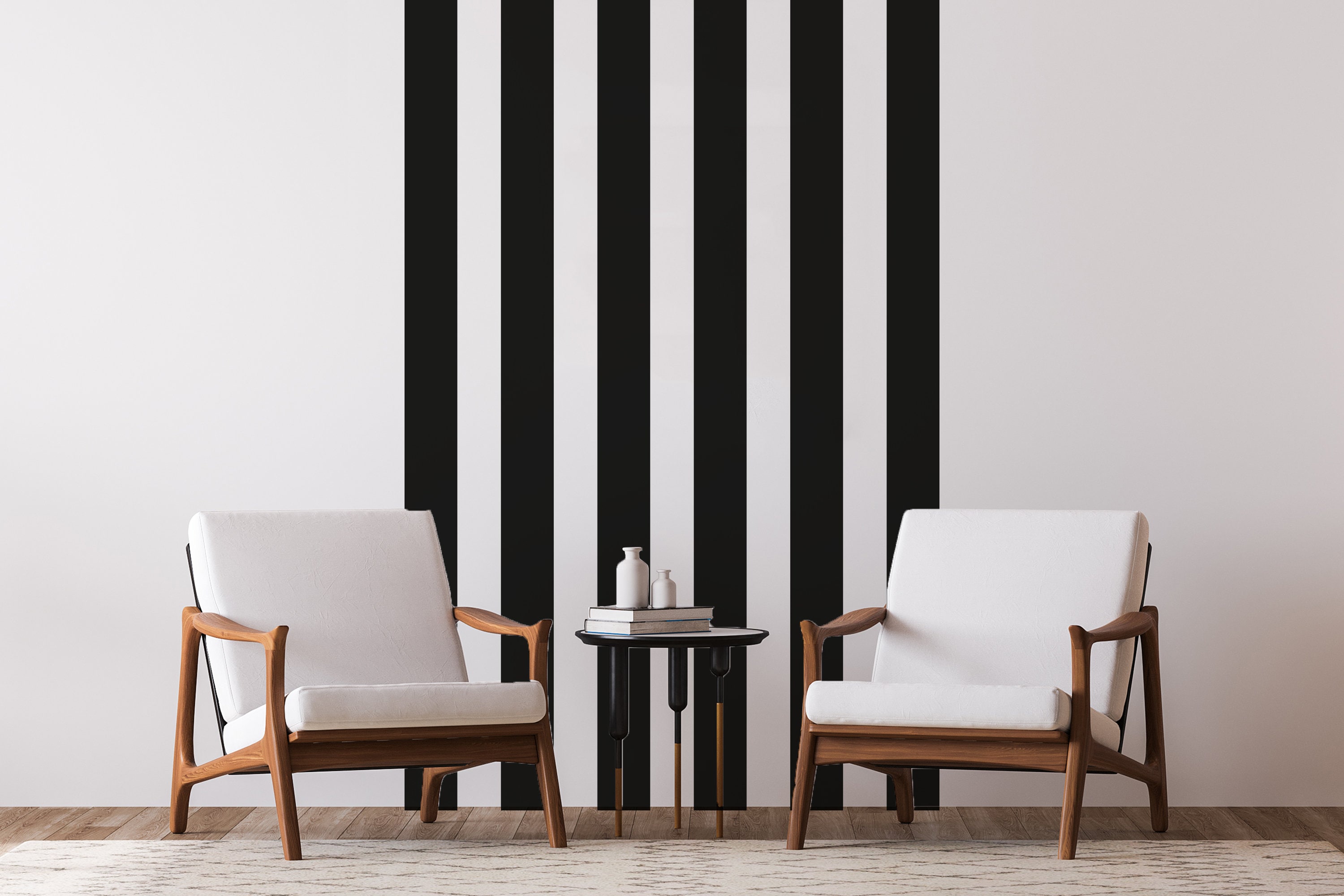 Stripes Wall Decals Stripes Wall Sticker Chevron Decals Etsy