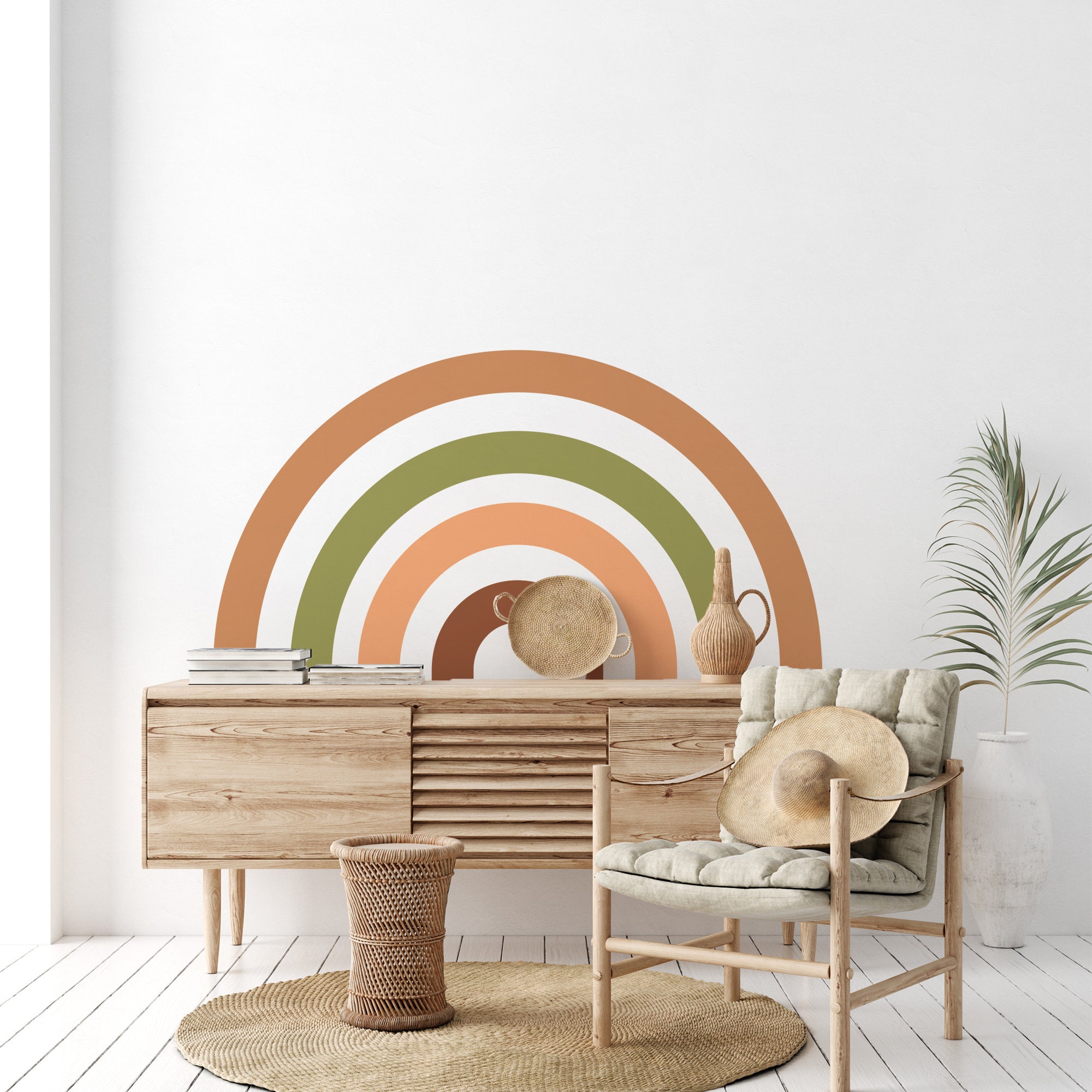 Arch Wall Decal Bohemian Decor Living Room Boho Decal Etsy