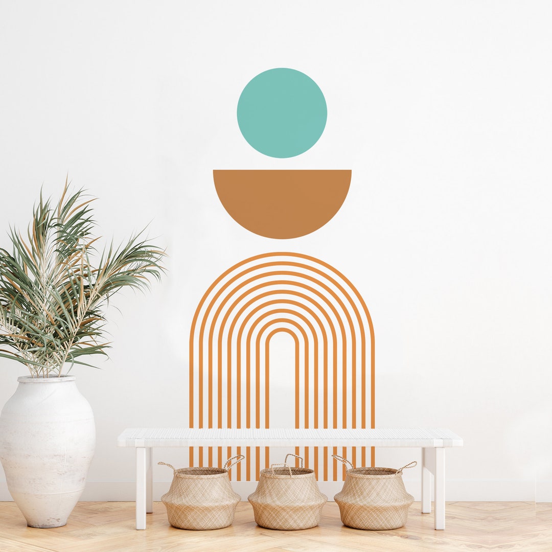 Arch Wall Decal, Boho Wall Art Decal, Abstract Home Interior Decor ...