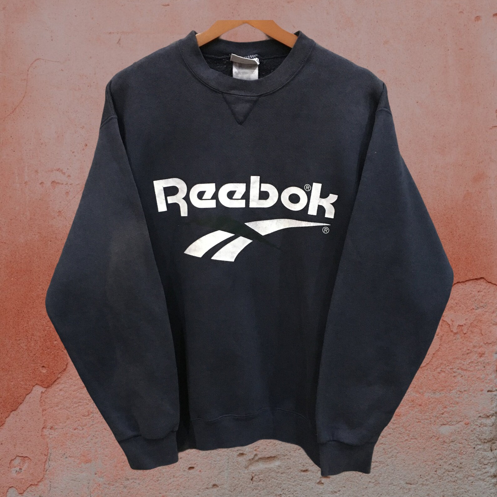 Reebok Sweatshirt Reebok Big Logo Pullover Reebok Sportswear | Etsy