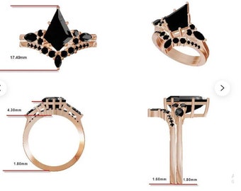 Custom Listing for Jessica - Moss Agate Engagement Ring Set