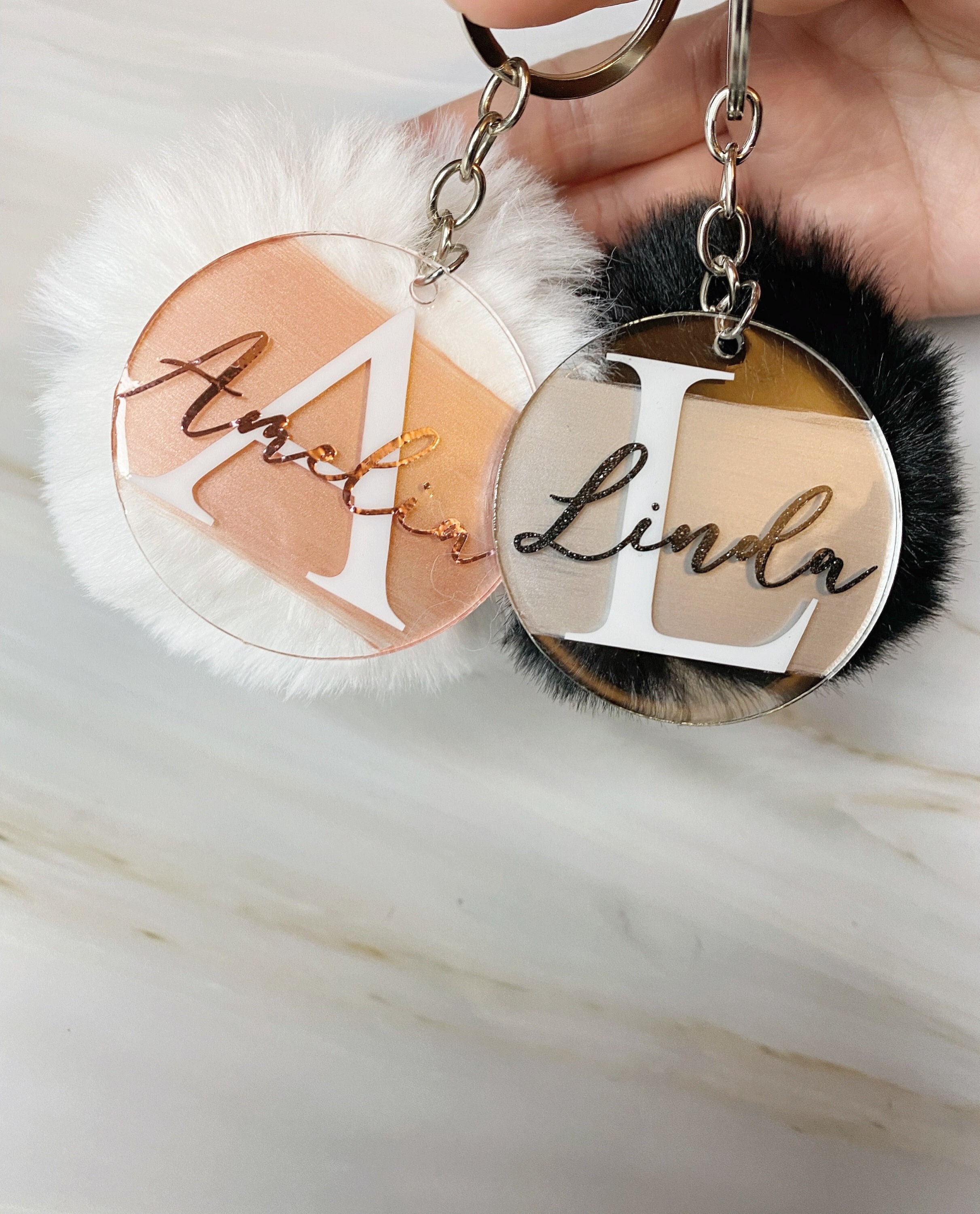 Lo + Jo, LLC Fur Pom Keychain