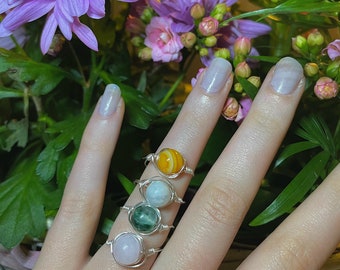 Pregnancy and Fertility Healing Crystal Rings | gift for conceiving / pregnant women