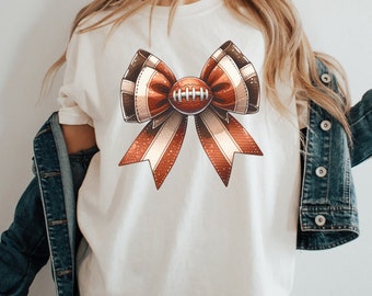 Coquette Football Png, Retro Football Bow Png, Football Mom Png, Football Season, Game Day Png, Sports Png