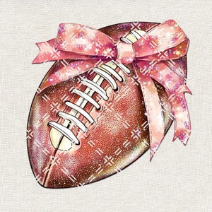 Coquette Football Png, Glitter Football Png, Sparkly Football Png, Football Season Png, Game Day Png, Football Mom Png, Football Png