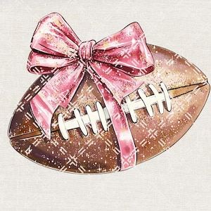 Coquette Football Png, Glitter Football Png, Sparkly Football Png, Football Season Png, Game Day Png, Football Mom Png, Football Png