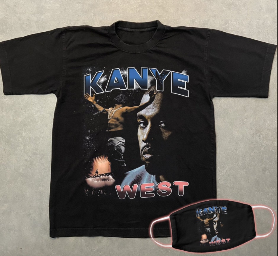 Kanye West Shirt Vintage 90s Kanye West Face Mask Shirt | Etsy