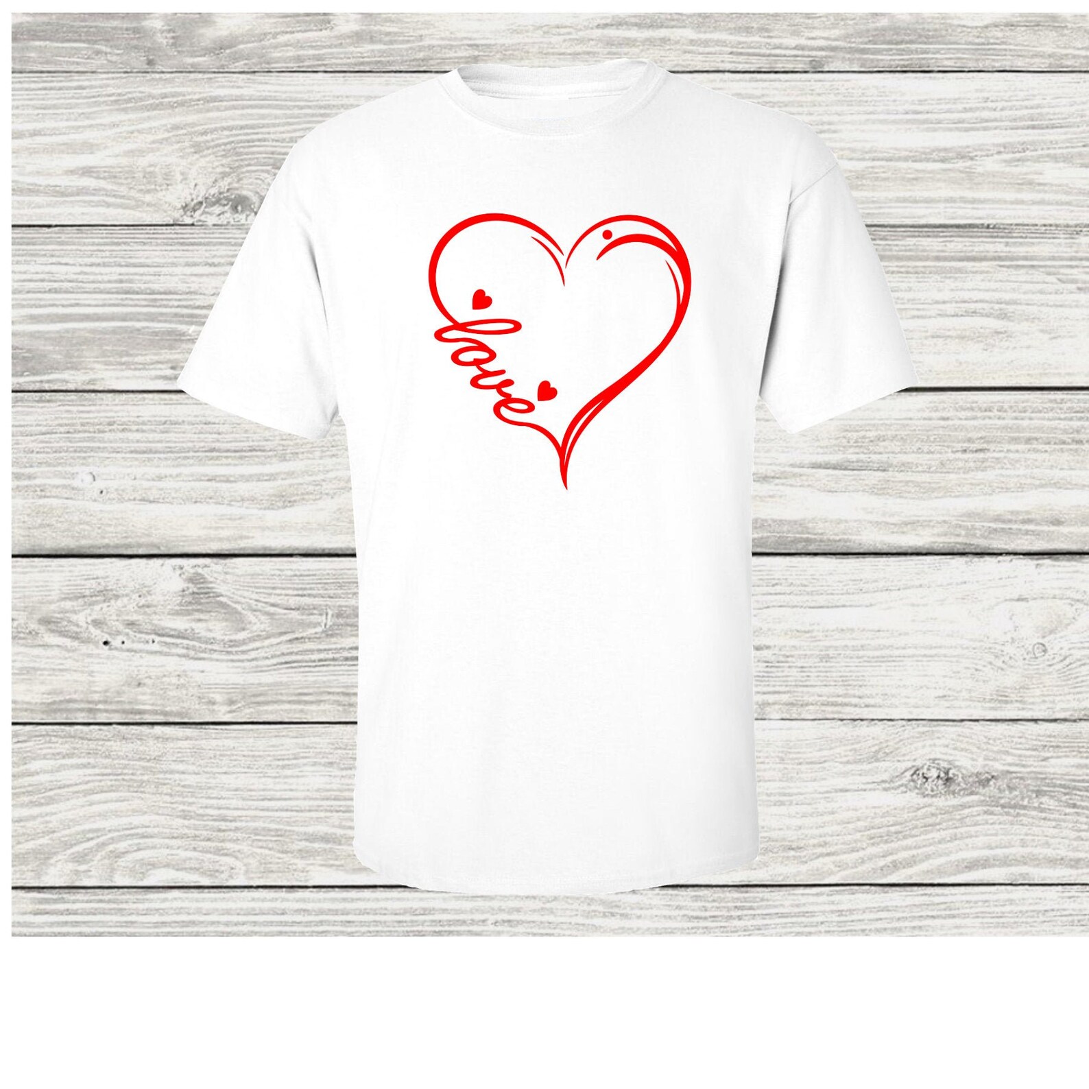 Love Heart Sublimation Transfer | Etsy