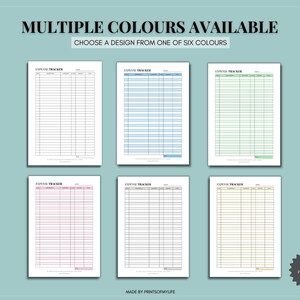 Expense Tracker Template Spending Tracker Journal Financial Budget ...