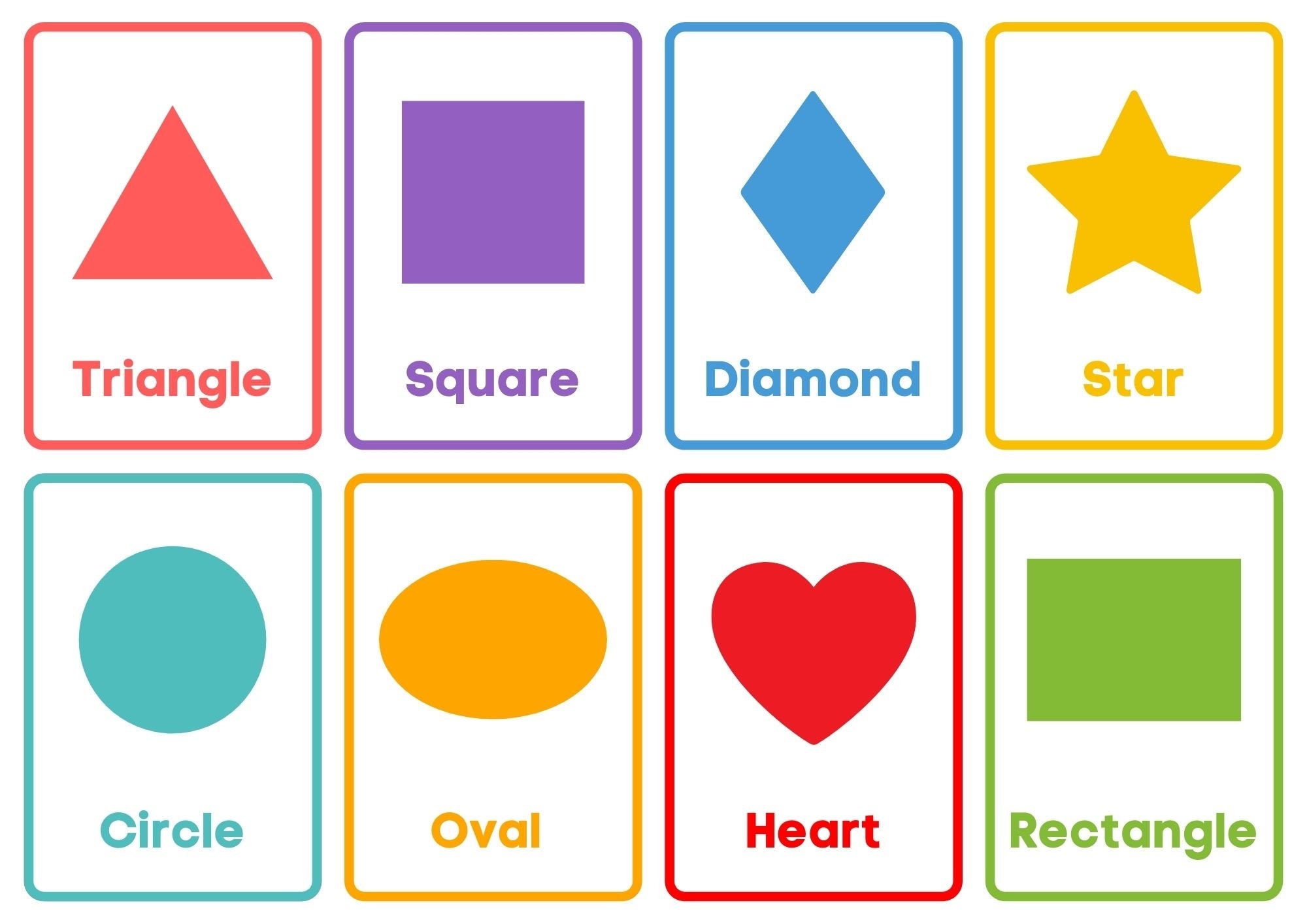 7 Best Kindergarten Printable Shapes Flash Cards For - vrogue.co